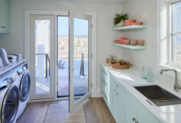 Store Backyard Entertaining Supplies by the Door