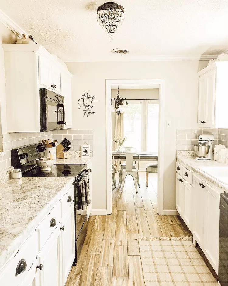 Small Organized Galley Kitchen