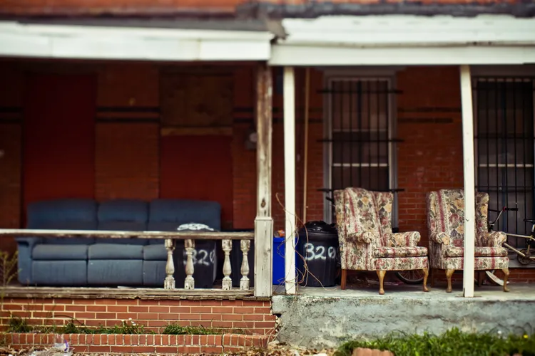 Indoor Furniture on the Porch