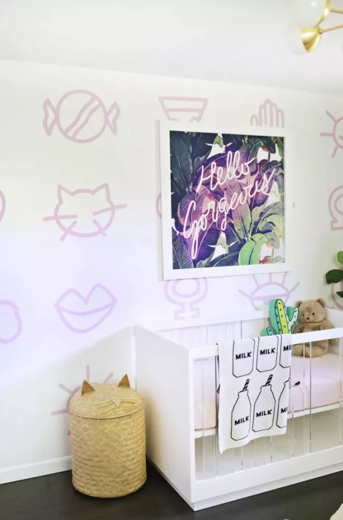Try DIY Painted Wallpaper