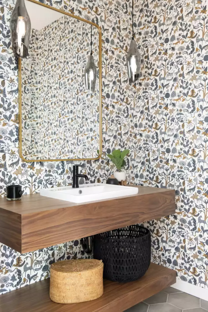 Playful Floor to Ceiling Wallpaper