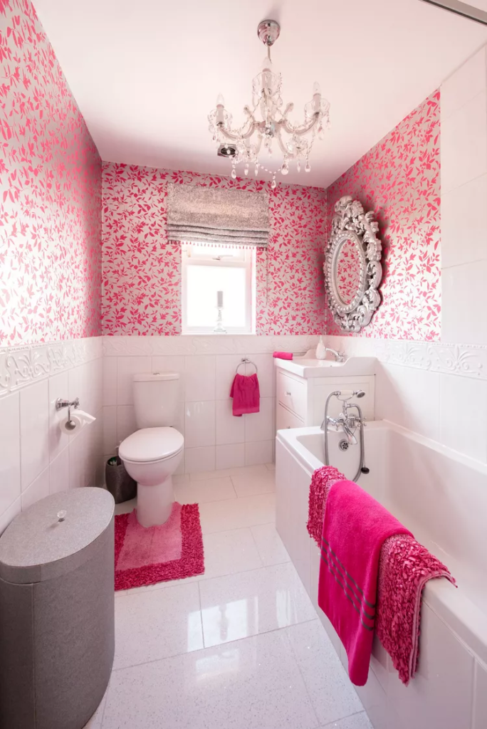 Hot Pink Teen Bathroom