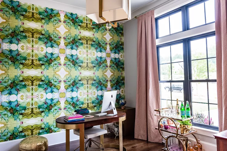 Try a Colorful, Artistic Wallpaper