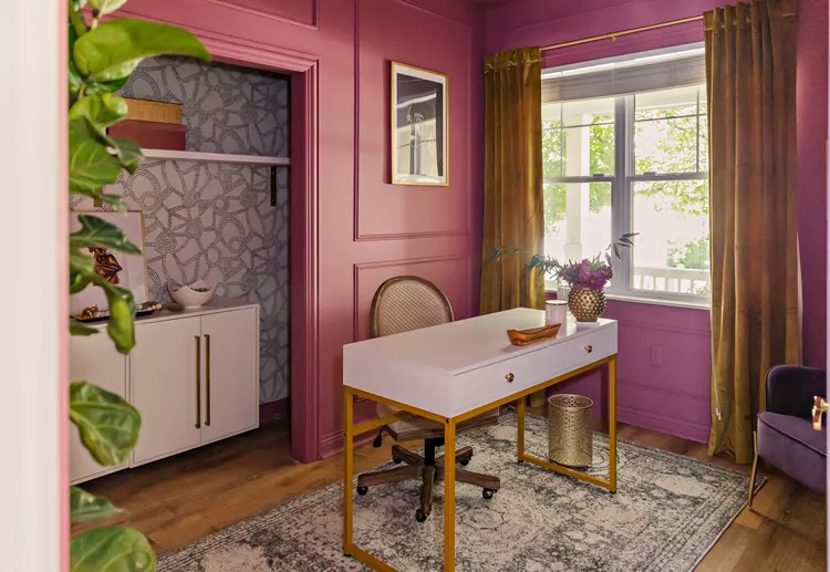 Turn the Closet Into an Accent Wall