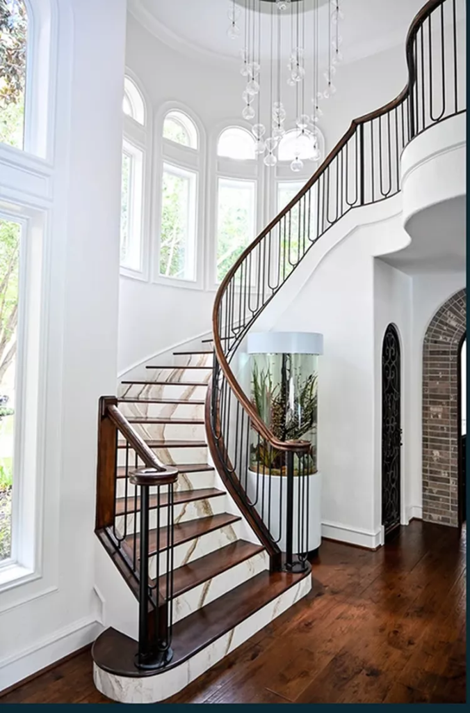 Center With Statement Lighting