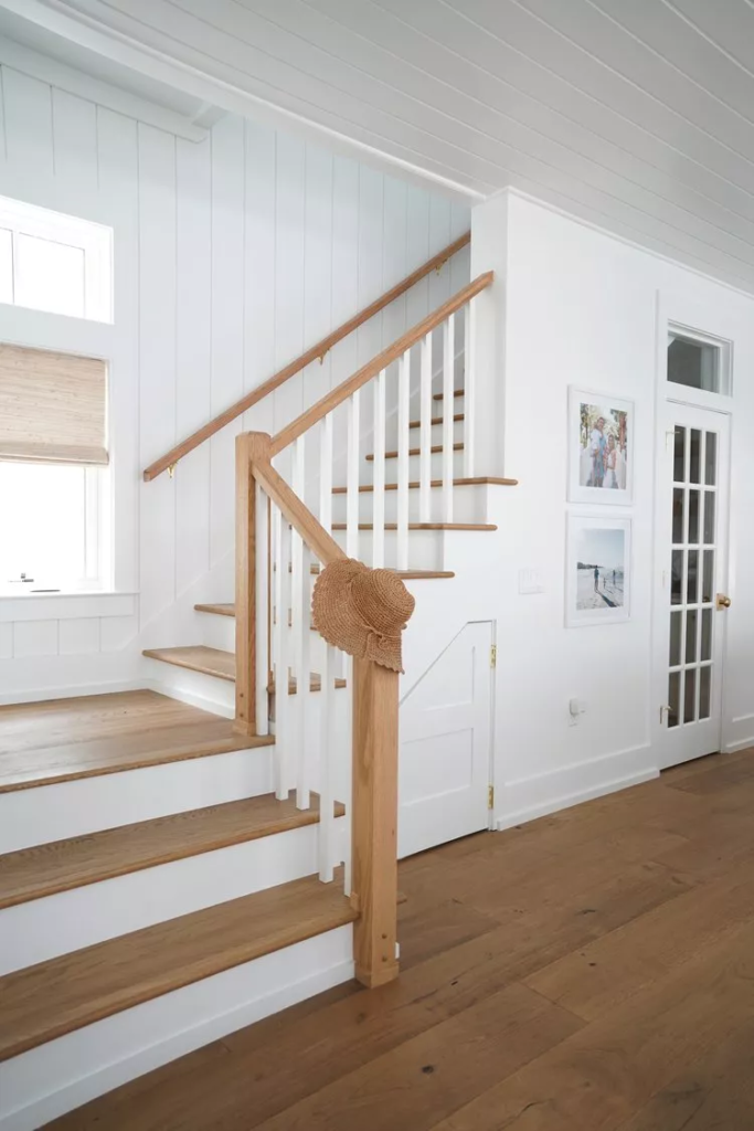 Embrace a White and Wood Combo