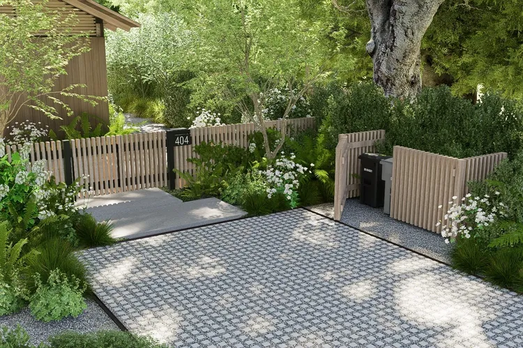 Fence-Foliage Combination